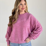 Separate Ways Sweater - Rose Pink