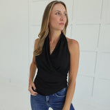 Phoebe Halter Top - Black