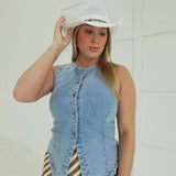 Rowan Denim Vest Top