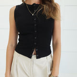 Influenced Knit Top - Black