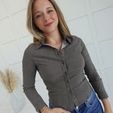 Anissa Button Down Top