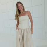 Gravitas Linen Midi Dress