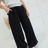 Zina Wide Leg Pants - Black