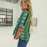 Beaufort Printed Top - Olive