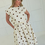 Frenchie Skirt Set - Brown