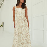 Fairytales Exist Midi Dress - Oatmeal