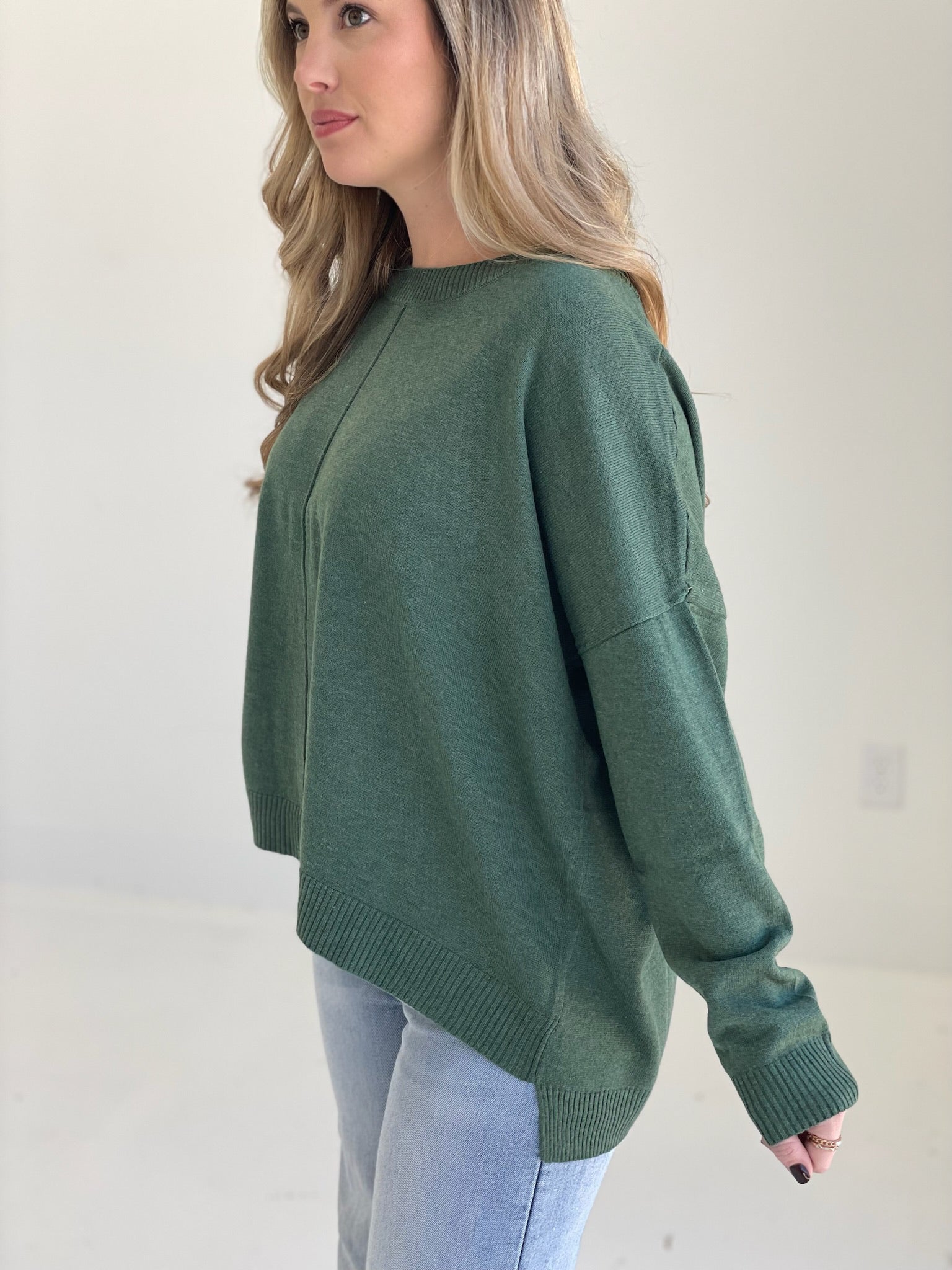 Cooling Down Lightweight Sweater - Green