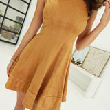 Avril Mini Dress - Camel