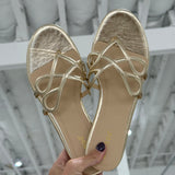 Trina Cutout Sandal - Gold