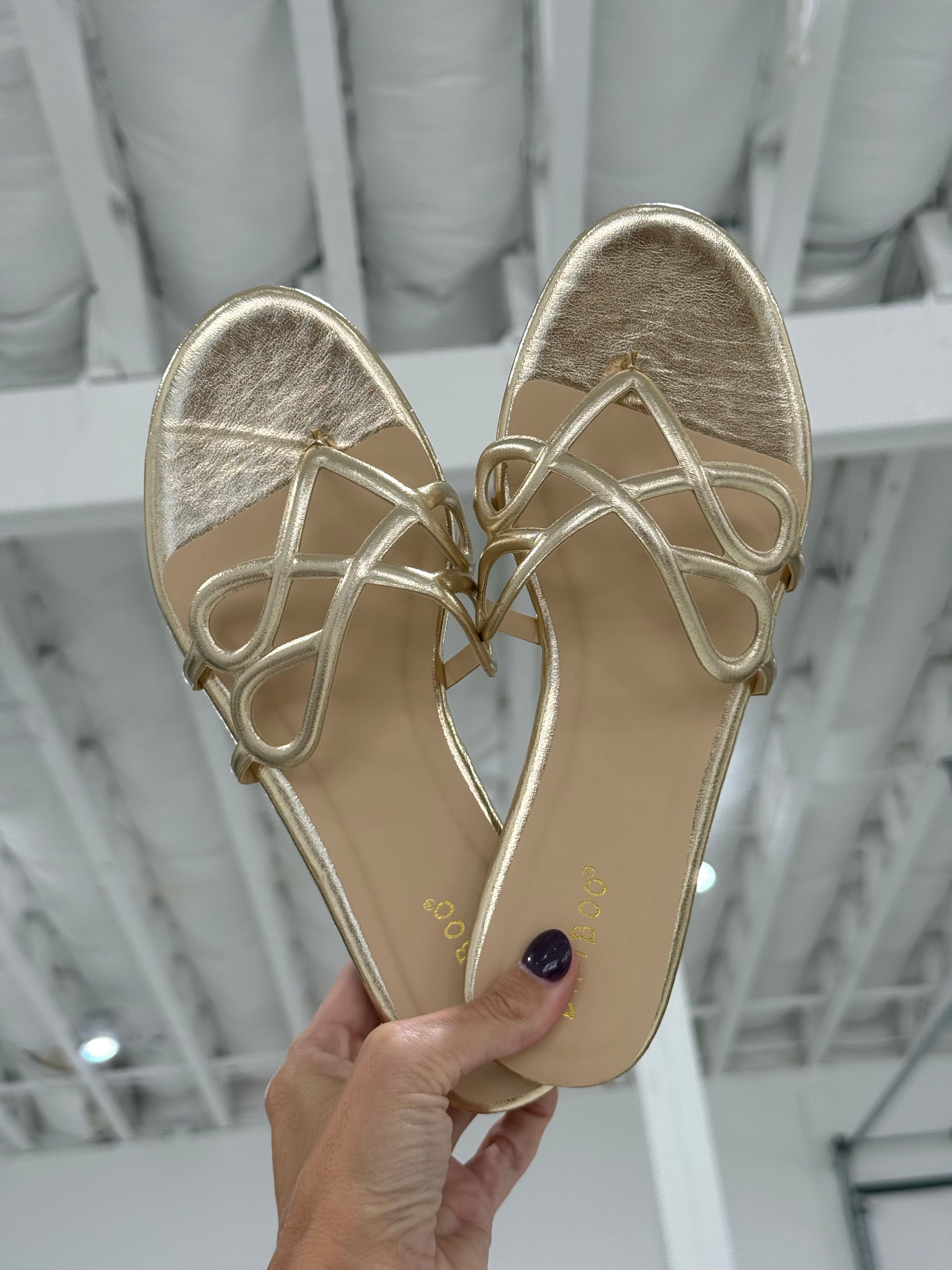 Trina Cutout Sandal - Gold