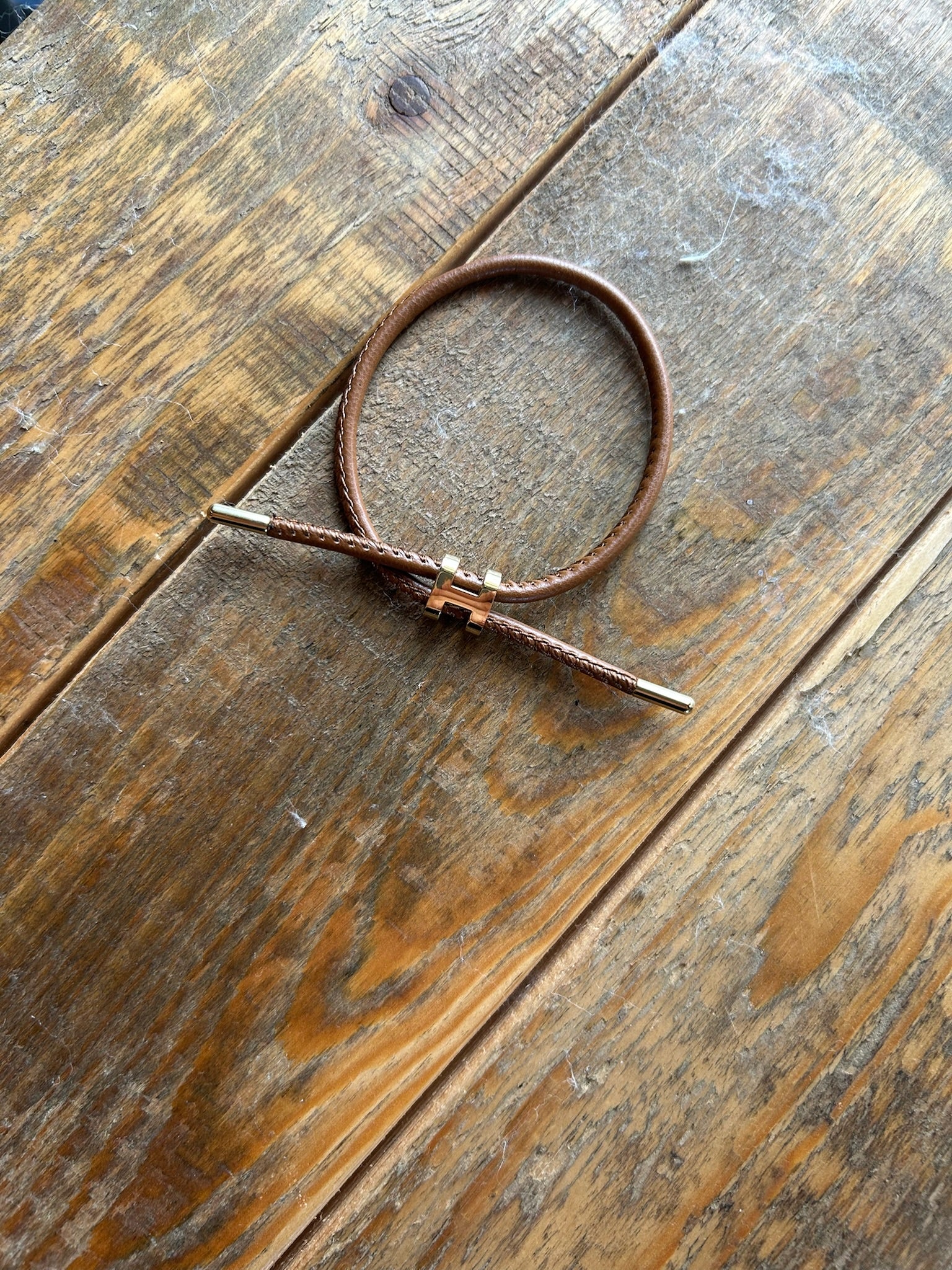 Pull Tie Bracelet - Brown