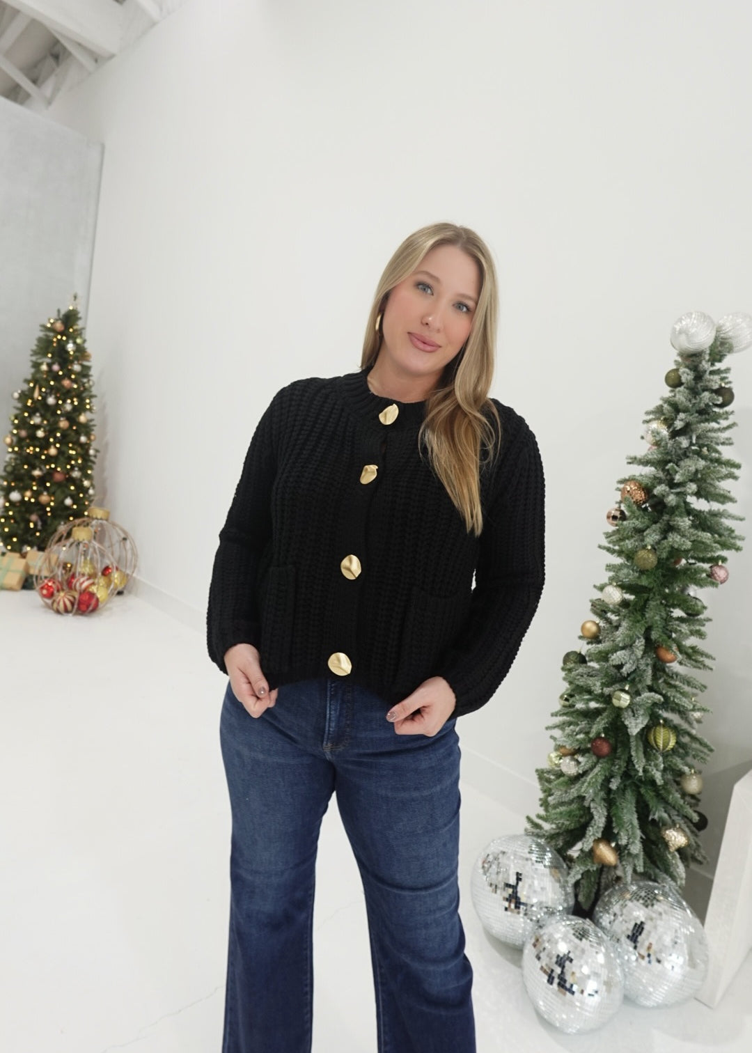 Goldie Chunky Sweater - Black