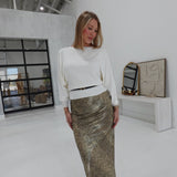 Kenna Belted Sweater - Ivory