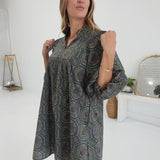 Boheme Mini Dress - Hunter