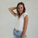 The Course Baby Tee - Ivory