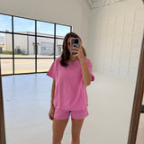 In the Sun Shorts Set - Pink