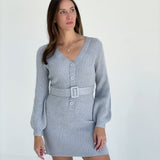 Pulling Neutral Sweater Dress