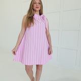 Château Mini Dress - Pink