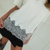 Rowans Lace Top - Ecru
