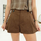 Jess Suede Shorts - Mocha
