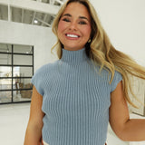 The Motive Top - Dusty Blue