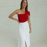 Rebel Yell One Shoulder Top