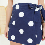 Spot On Wrap Skort - Navy