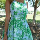 Green With Envy Mini Dress - Blue