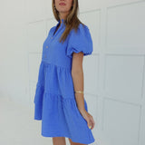Chaney Mini Dress - Blue