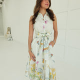 Uptown Midi Dress - Cream
