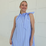 Château Mini Dress - Blue