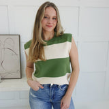 Keepsake Sweater Top - Basil