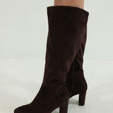 Show Out Knee High Boots - Brown