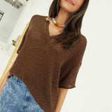 Crowley Knit Top - Choco