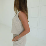 Taysia Striped Set