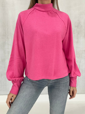 Wake Up And Repeat Sweater - Pink