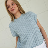 Late Escape Sweater Top - Chambray