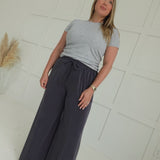 Staying Put Casual Pants - Graphite