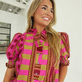 Beaufort Printed Top - Plum