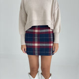 Prep School Mini Skirt - Navy