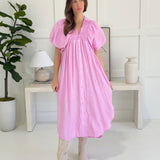 Darcy Midi Dress - Pink