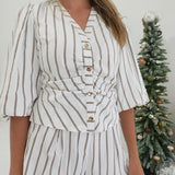 Harper Striped Short Set