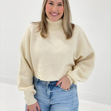 Lisle Sweater Top - Cream