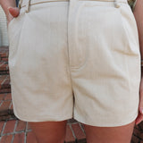 Truett Trouser Shorts - Beige