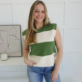 Keepsake Sweater Top - Basil