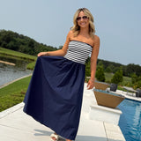 Believe In Freedom Midi Dress - Navy