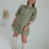 Breakers Floral Dress - Olive