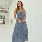 Dahlia Midi Dress - Navy