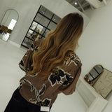 Billie Floral Blouse - Taupe