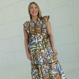 Karlie Midi Dress - Brown
